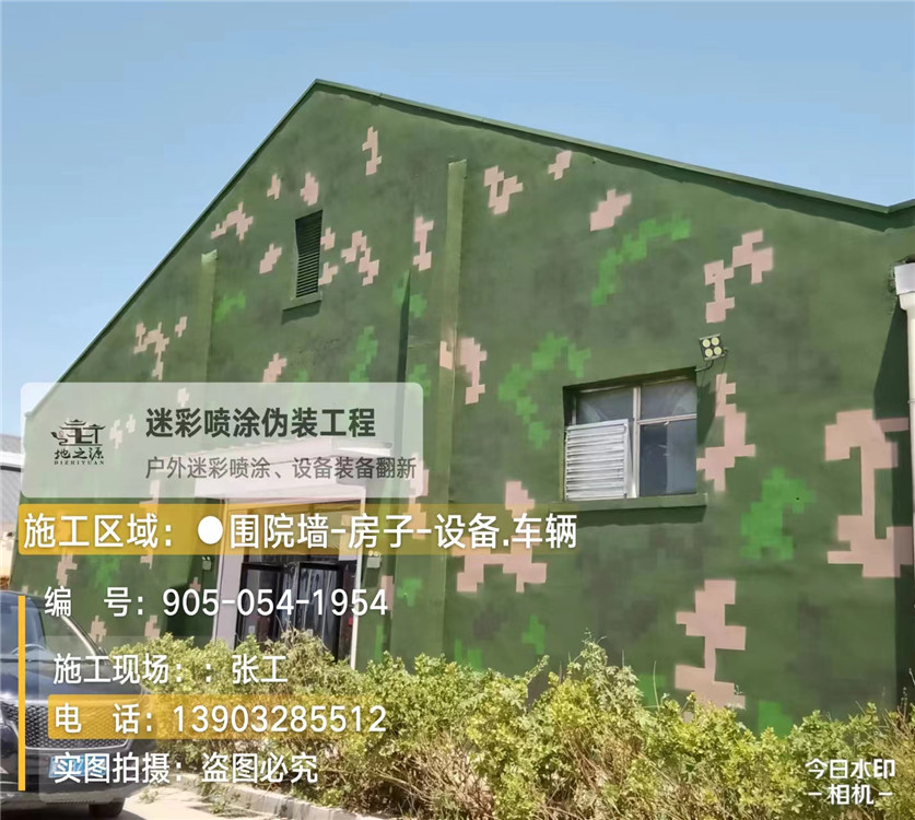 江西外墙数码迷彩漆施工报价清单（100㎡标准墙面测算）